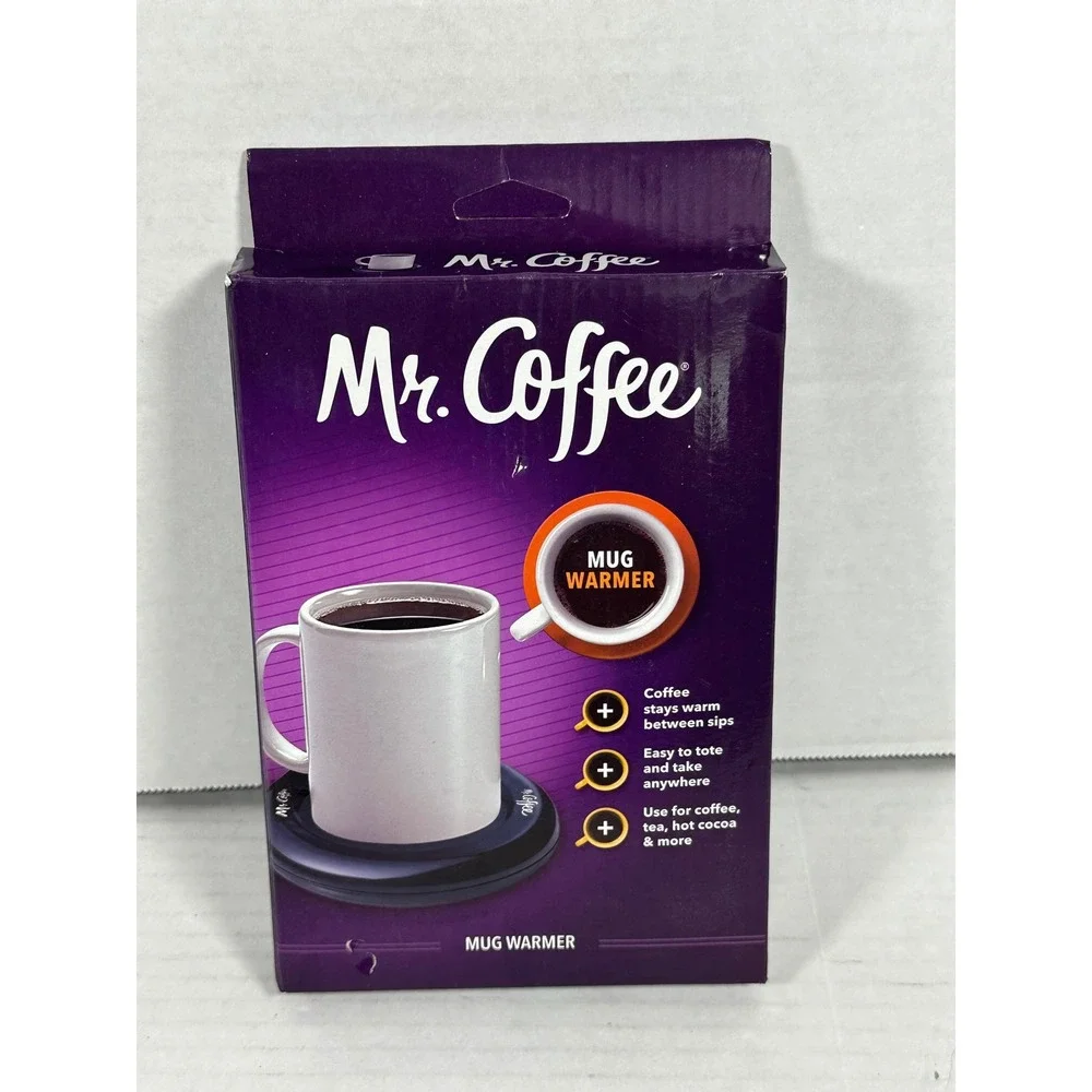 Mr. Coffee Mug Warmer Black Portable‎ Beverage Heater MWBLKPDQ-RB New